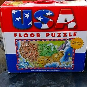 USA floor puzzle
